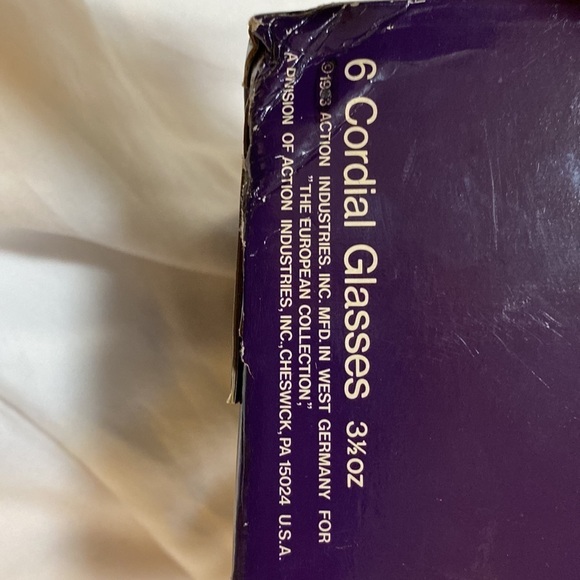 NIB Interlude European Blown Crystal 6 Cordial Glasses 3 1/2oz VINTAGE, Crystal - Picture 15 of 17